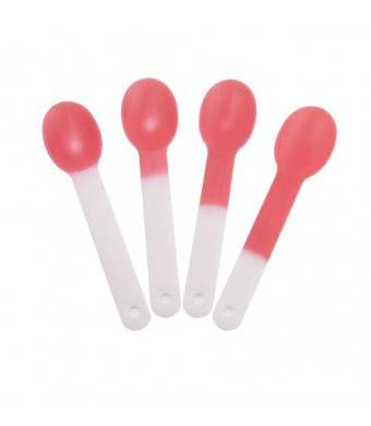 Frozen Dessert Supplies - XL Crazy Color Changing Spoons, Magically Changes From White To Red When Cold, Extra Durable Birthday Party Spoons! 25 Count