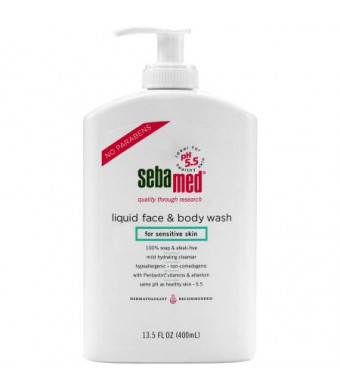 Sebamed Liquid Face & Body Wash for Sensitive Skin, 13.5 fl oz