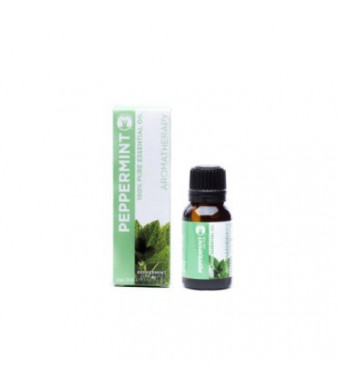 Gurunanda Aromatherapy Essential Peppermint Oil, 100% Pure and Natural, 15 ml