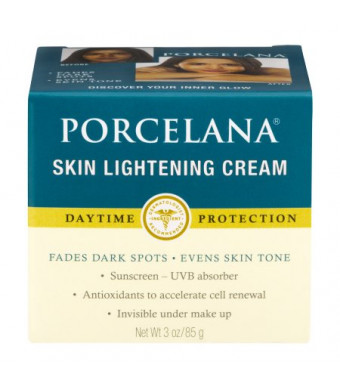 Porcelana Skin Lightening Day Cream and Fade Dark Spots Treatment, 3 oz