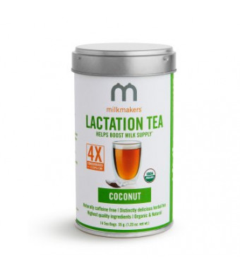 Milkmakers Lactation Tea, Coconut, 14 Count