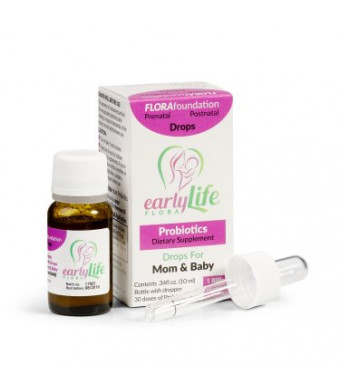 earlyLife Flora Baby Probiotic Drops: : 5 Probiotic cultures: Allergen Free