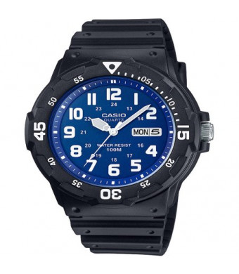Casio Men's Dive Style Watch, Black/Blue