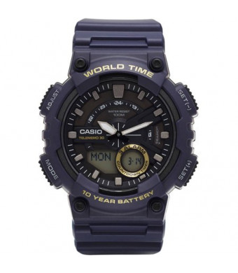 Casio Men's Ana-Digi Watch, Blue, AEQ110W-2AVCF