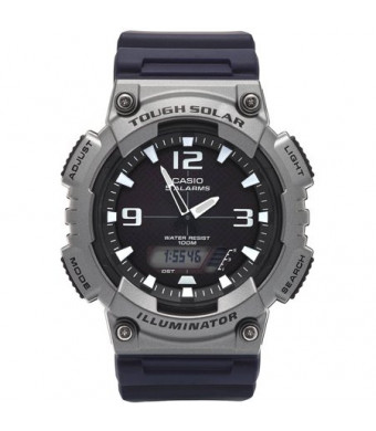 Casio Men's Gunmetal Solar Analog-Digital Watch