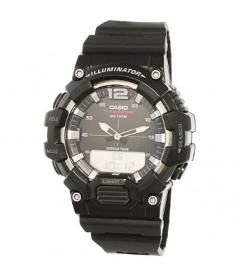 Casio Men's Analog-Digital World Time Watch, Black - HDC700-1AV