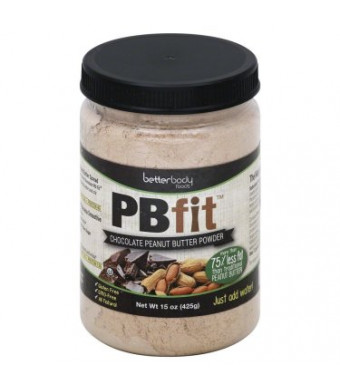 BetterBody Foods Pbfit Peanut Butter Powder, Chocolate, 15 Oz