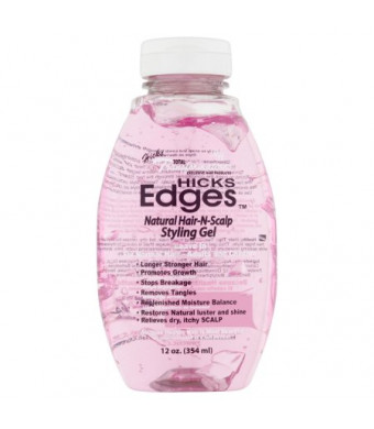 Hicks Edges Natural Hair-N-Scalp Styling Gel, 12 oz
