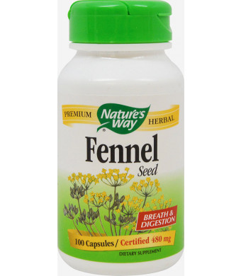Nature's Way Fennel Seed -- 100 Capsules