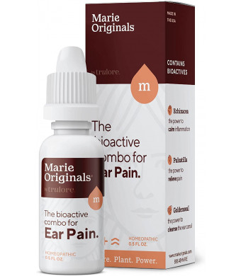 Natural Earache Drops for Ear Infection Prevention, Pain Relief, Swimmer's Ear - Homeopathic, Holistic, Vegan Herbal Ear drops for Adults, Children - Made in USA, Healthy, Safe for Kids, Packaging May Vary