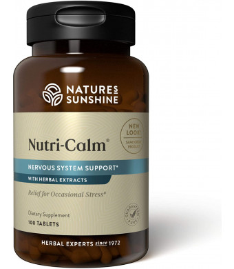 Nature's Sunshine Nutri-Calm, 100 Tablets | Natural Anxiety Supplement to Promote Peace of Mind and Cope with Occasional Stress