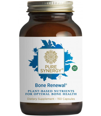 Pure Synergy Bone Renewal | 150 Capsules | Non-GMO | Plant-Based Calcium for Bone Health with Natural Magnesium, Vitamin D3, and Vitamin K2