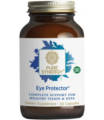Pure Synergy Eye Protector (60 Capsules) Complete Eye Vitamin w/Lutein, Zeaxanthin, Bilberry, Astaxanthin
