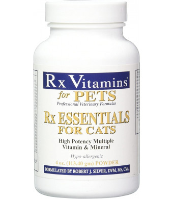 Rx Vitamins Essentials for Cats - Vitamin & Mineral Multivitamin Supplement - 4 oz