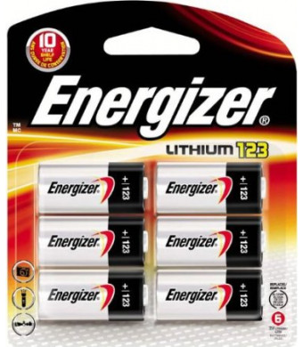 Energizer Photo Battery 123, 6-Count