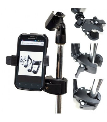 ChargerCity Music Mic Microphone Stand Smartphone Mount with Multi Angle Adjustment 360° Swivel Holder for Apple iPhone 6 Plus 5s 5c 5 4s Samsung Gal