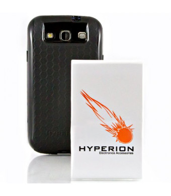 Hyperion Samsung Galaxy SIII 7000mAh Extended Battery + Free Black HoneyComb Extended Battey TPU Case (Compatible with Samsung Galaxy S III GT-i9300,