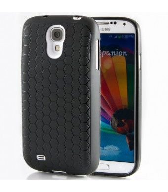 Hyperion Samsung Galaxy S4 Extended Battery HoneyComb Matte TPU Case / Cover **Hyperion Retail Packaging** (Black)