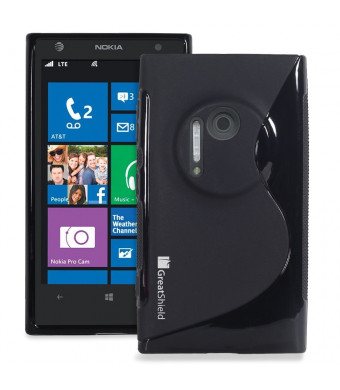 GreatShield Slim Fit Guardian S Series Protective TPU Skin Case for Nokia Lumia 1020 / Nokia EOS (Black)