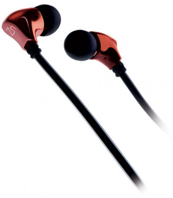 FSL Zinc Zn30 Earphones / In Ear Headphones for All Portable Devices - 3 Year Warranty - (Metallic Red)