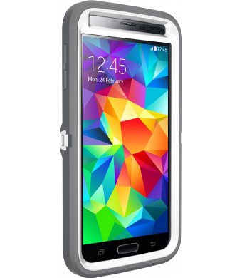 Otterbox Defender Series Samsung Galaxy S5 Case, Retail Packaging, White/Gunmetal Grey