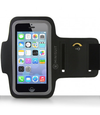 Minisuit SPORTY Armband + Key Holder for Apple iPhone 6 (4.7" ) Black
