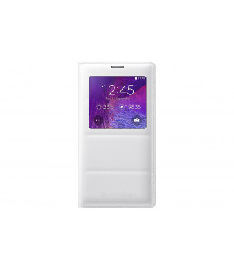 Samsung Galaxy Note 4 Case, S View Flip Cover Folio Case - White