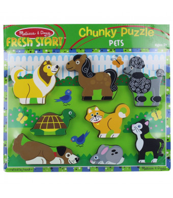 Melissa and Doug Pets Wooden Chunky Puzzle