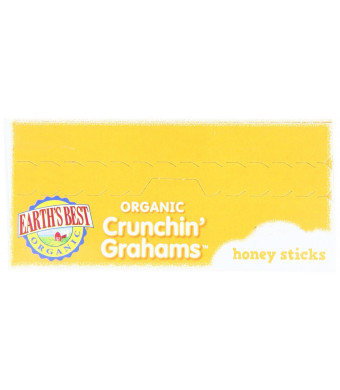 Earth's Best Organic Crunchin' Grahams, Honey, 5.3 Ounce (Pack of 6)