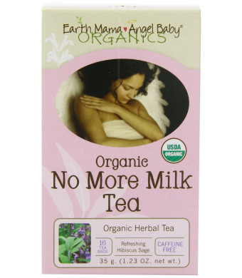 Earth Mama Angel Baby Organic No More Milk Tea, 16 Teabags/Box (Pack of 3)