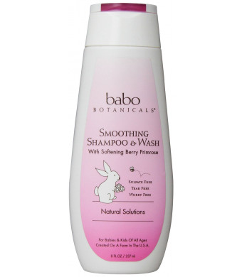 Babo Botanicals Berry Primrose Smooth Detangling Shampoo, 8 Ounce