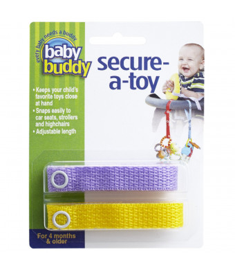 Baby Buddy Secure-A-Toy, Lilac/Yellow