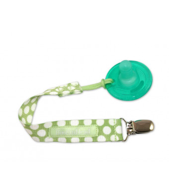 Booginhead PaciGrip Pacifier Holder, Delicate Dot Green (Discontinued by Manufacturer)