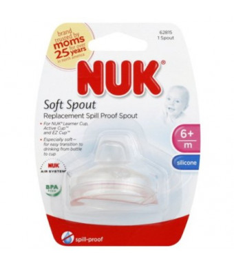 NUK Replacement Silicone Spout, Clear