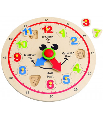 Hape - Happy Hour Clock - Time Learning Puzzle