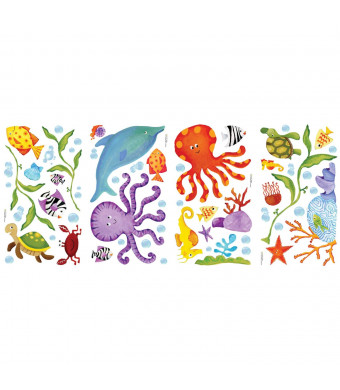 RoomMates RMK1851SCS Adventures Under the Sea Peel and Stick Wall Decals