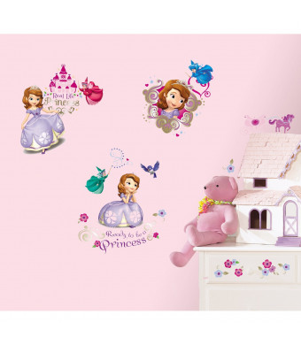 RoomMates RMK2294SCS Sofia The First Peel and Stick Wall Decals