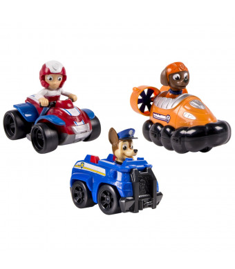 Nickelodeon, Paw Patrol - Rescue Racers 3pk Vehicle Set Chase, Zuma, Ryder
