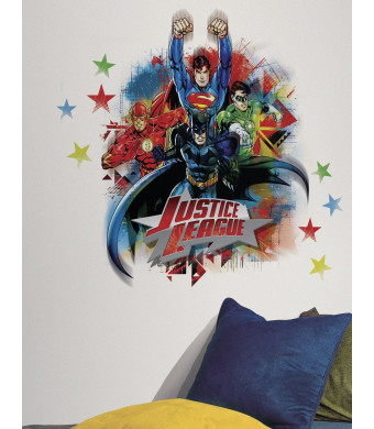 RoomMates RMK2165GM Justice League Peel and Stick Giant Wall Decals