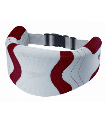 Speedo Hydro Resistant Jog Belt Swim Training Aid, Silver/Red