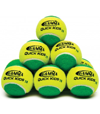 Gamma Quick Kids 78 Ball (12 Pack, Yellow/Green)