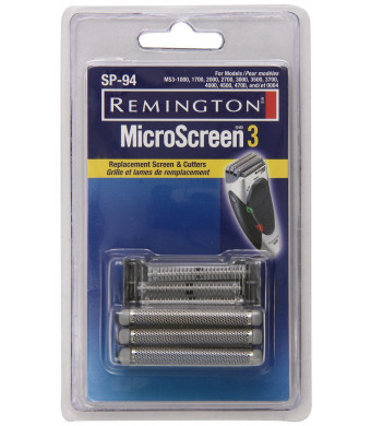 Remington SP-94 Microscreen 3 Replacement Screen and Cutters for MicroScreen 3TCT Shavers, Silver