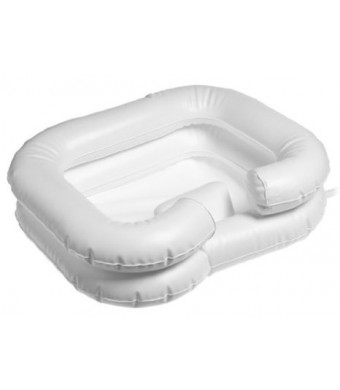 DMI Deluxe Inflatable Bed Shampooer Basin, White