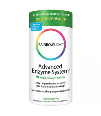 Rainbow Light Advanced Enzyme System Plant-Source Vcaps 180 vcaps