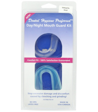 Dental Hygiene Preferred Complete Day/Night Mouth Guard Kit, Colors may vary