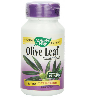 Nature's Way Olive Leaf 20% Oleuropein, 60 Vcaps