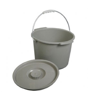 Replacement Commode bucket with Lid, 12 qt. / 2 gallon