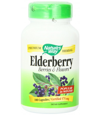Nature's Way Elderberry Capsules 575 mg, 100-Count