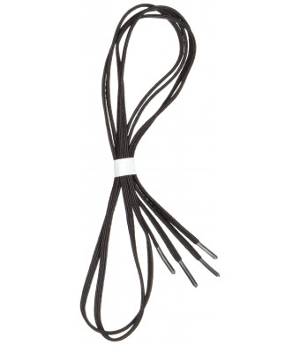 Perma-Ty 738140030 30"  Black Elastic Shoelaces (Pack of 3 Pairs)