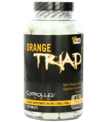 Controlled Labs Orange Triad: Multivitamin, Joint, Digestion, And Immune, 270-Count Bottle